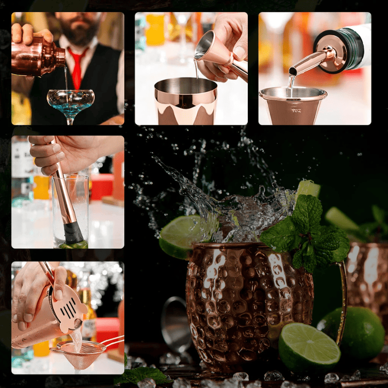 Kit Coqueteleira Inox Drinks Cocktails Bar em Casa Casa & Coza