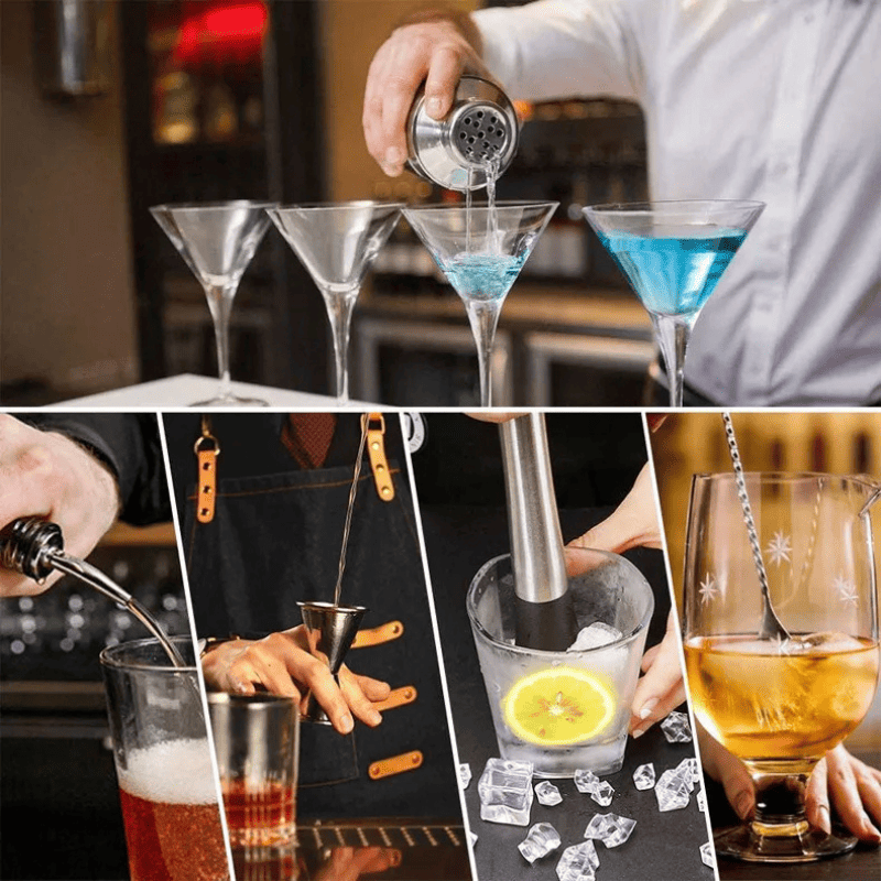 Kit Coqueteleira Inox Drinks Cocktails Bar em Casa Casa & Coza
