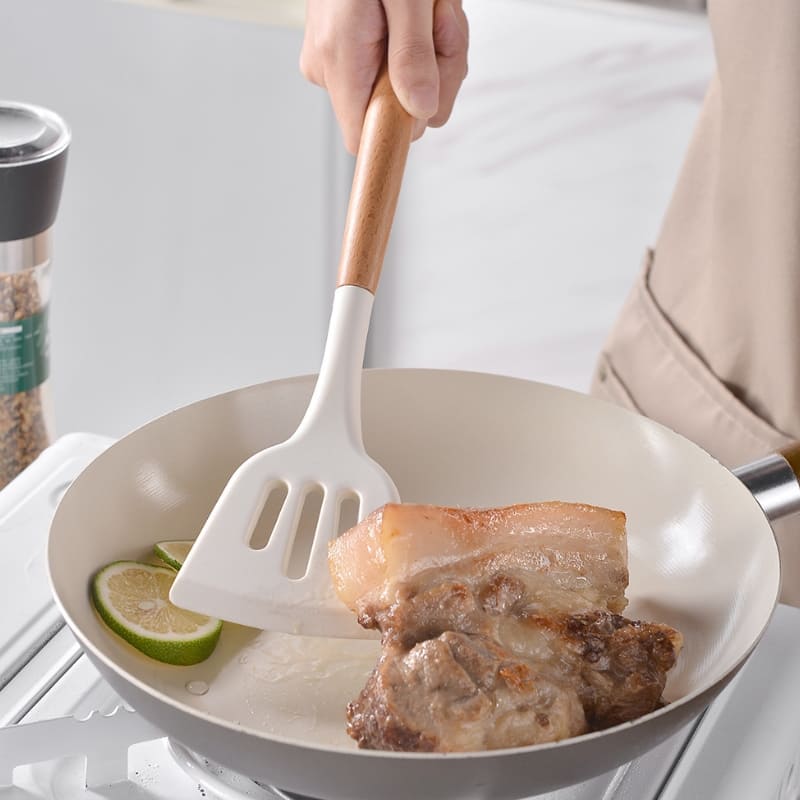 Kit Utensílios de Cozinha 14 Peças Silicone Com Organizador Casa & Coza