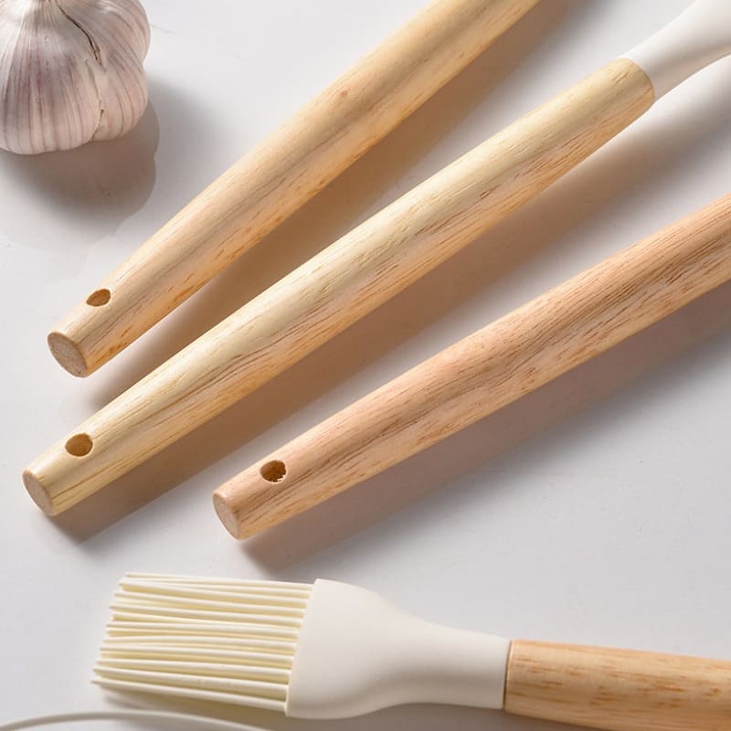 Kit Utensílios de Cozinha 14 Peças Silicone Com Organizador Casa & Coza