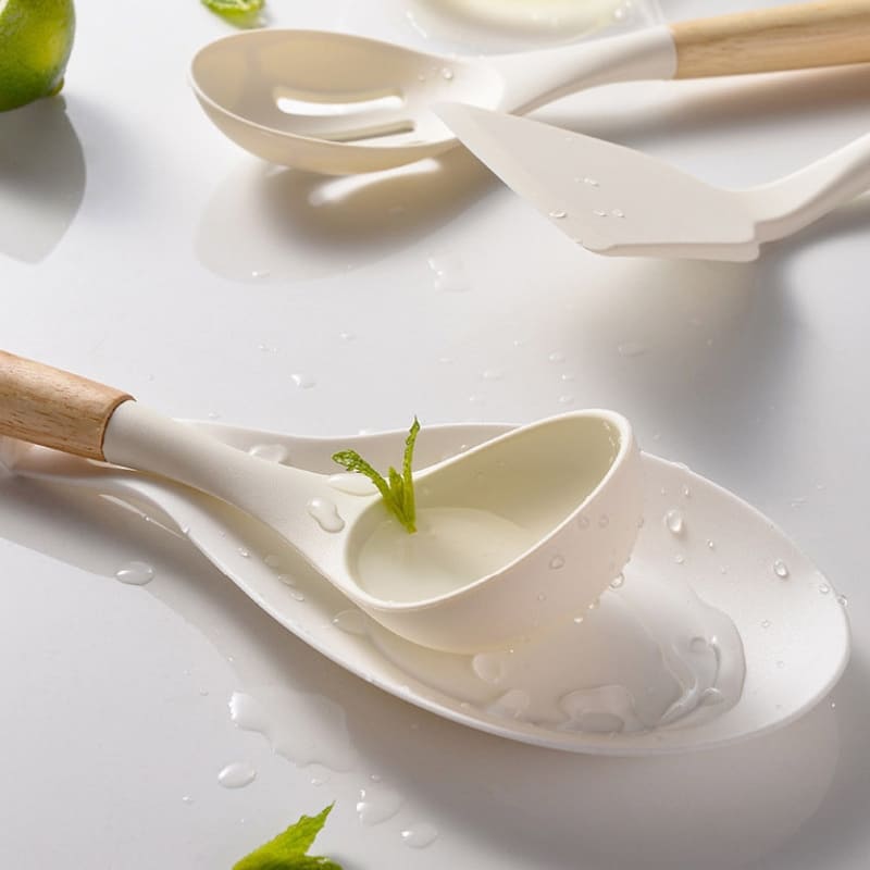 Kit Utensílios de Cozinha 14 Peças Silicone Com Organizador Casa & Coza
