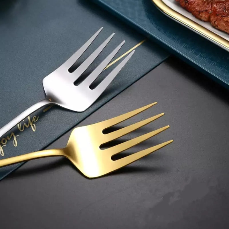 Kit Utensílios de Cozinha 6 Peças Inox Dourado Casa & Coza