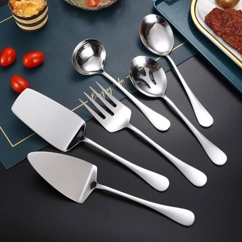 Kit Utensílios de Cozinha 6 Peças Inox Dourado Casa & Coza
