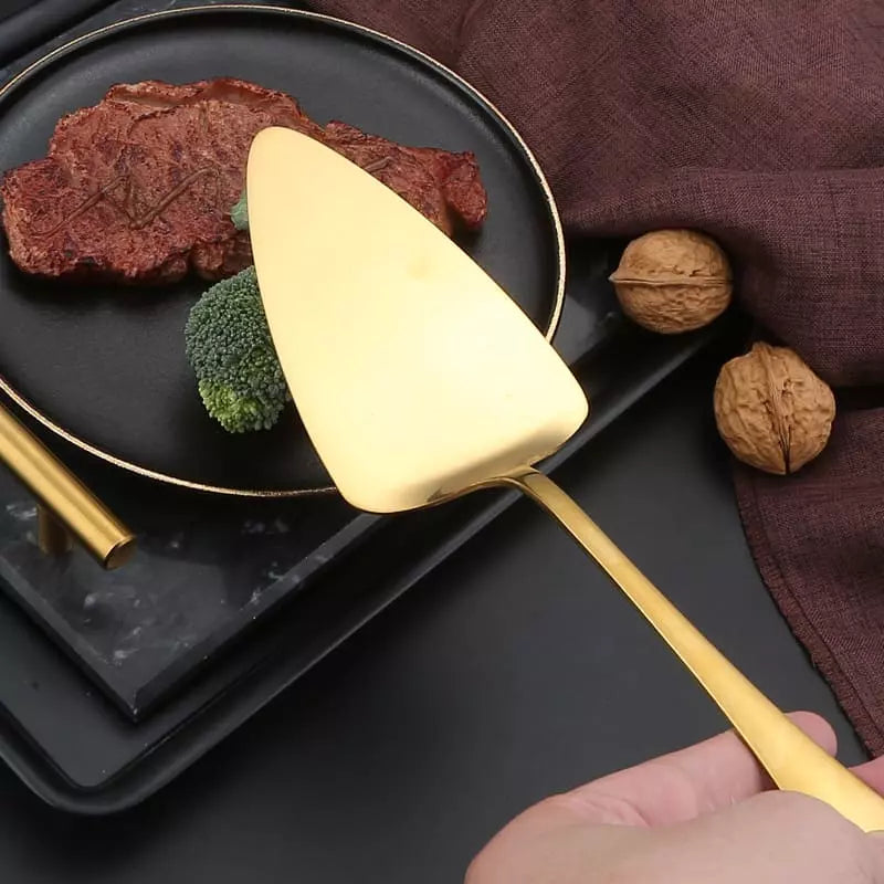 Kit Utensílios de Cozinha 6 Peças Inox Dourado Casa & Coza