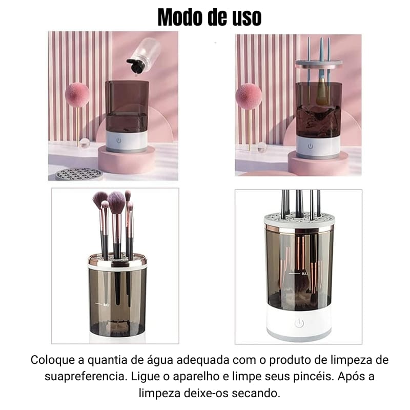 Limpador de Pincel de Maquiagem Elétrico Casa & Coza