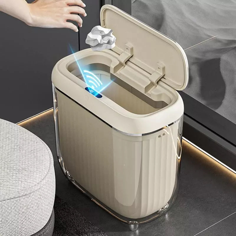 Lixeira para Banheiro e Cozinha Acrílico Automática Sensor Casa & Coza