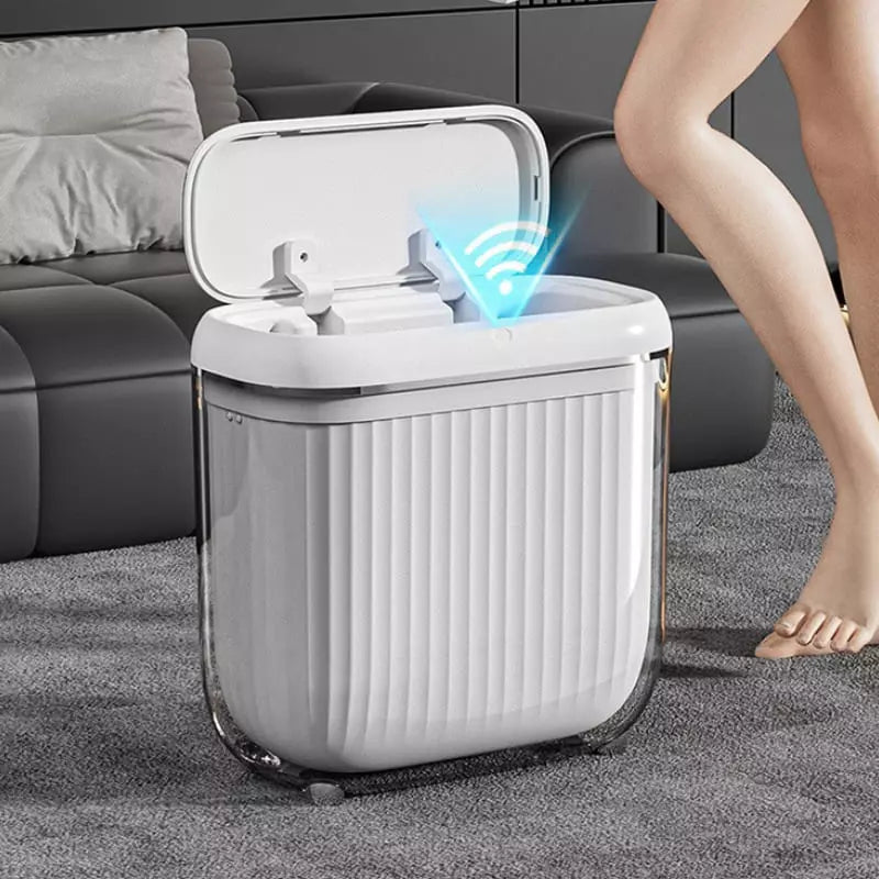 Lixeira para Banheiro e Cozinha Acrílico Automática Sensor Casa & Coza