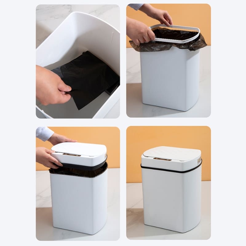 Lixeira para Banheiro e Cozinha Automática com Sensor 15L Casa & Coza