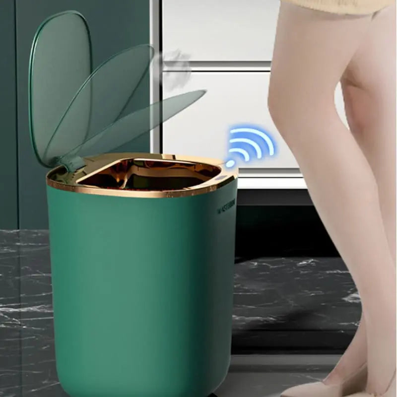 Lixeira para Banheiro e Cozinha Automática Colorida Casa & Coza