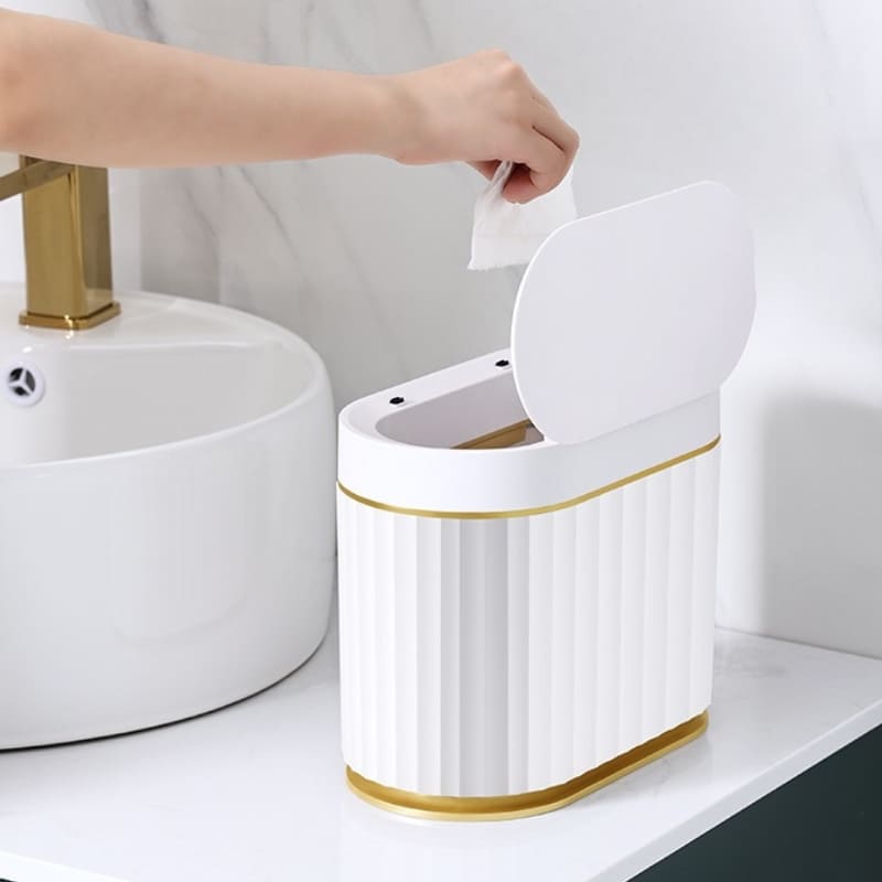 Lixeira para Banheiro e Cozinha Automática de Pia Inteligente Casa & Coza