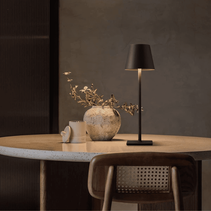 Luminária de Mesa LED Abajur Quarto Sala Portátil Casa & Coza