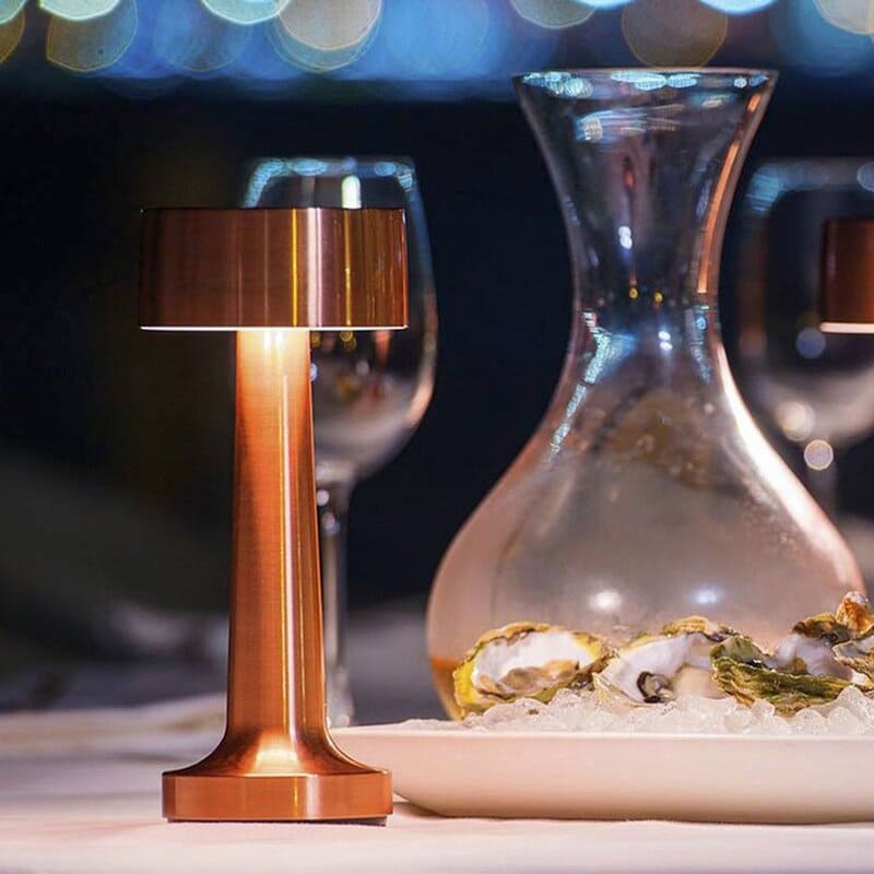 Luminária de Mesa LED Decoração Retrô Recarregável Casa & Coza
