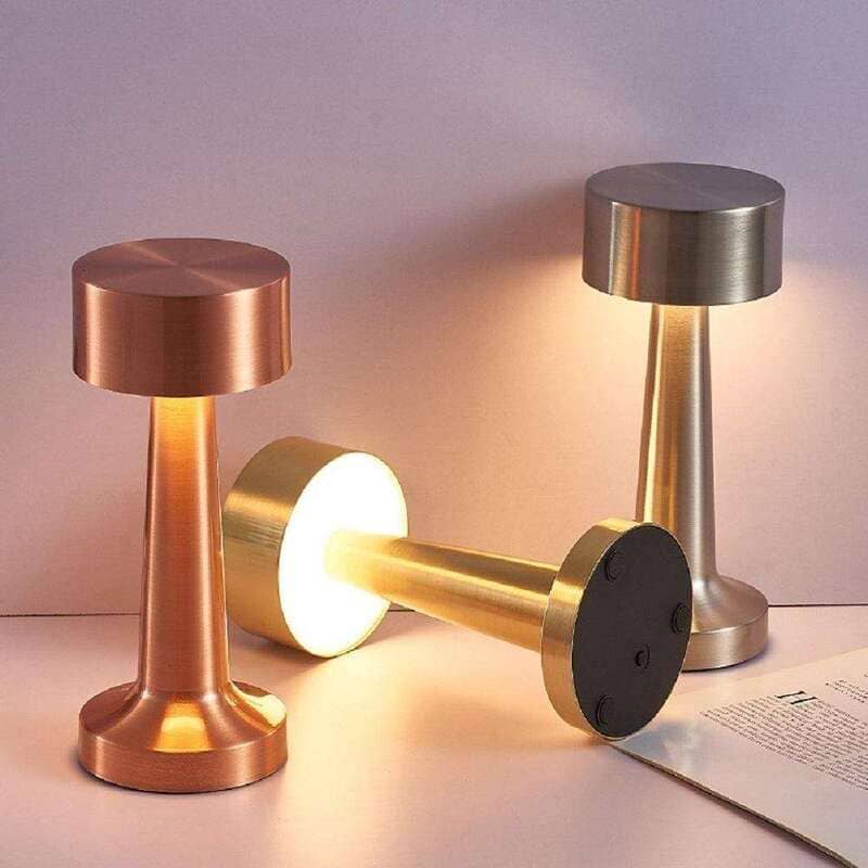Luminária de Mesa LED Decoração Retrô Recarregável Casa & Coza