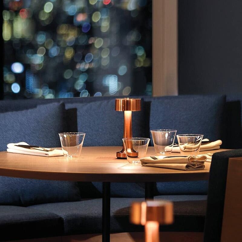 Luminária de Mesa LED Decoração Retrô Recarregável Casa & Coza