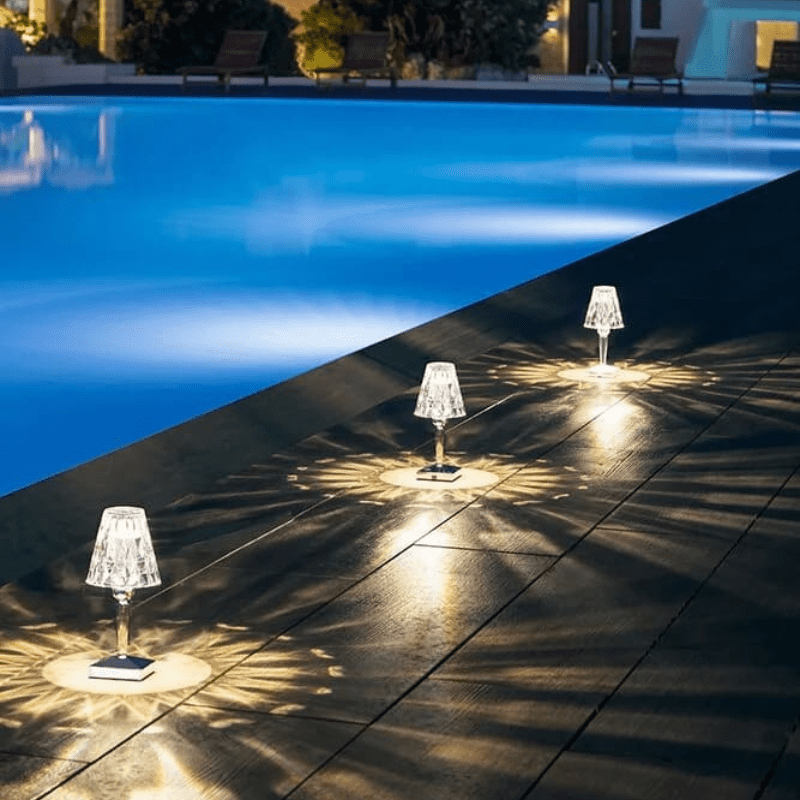 Luminária de Mesa LED Diamante USB 3 em 1 Sem Fio Casa & Coza