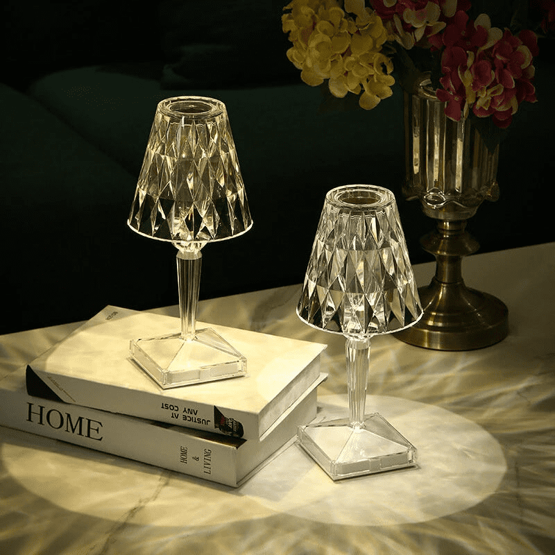 Luminária de Mesa LED Diamante USB 3 em 1 Sem Fio Casa & Coza