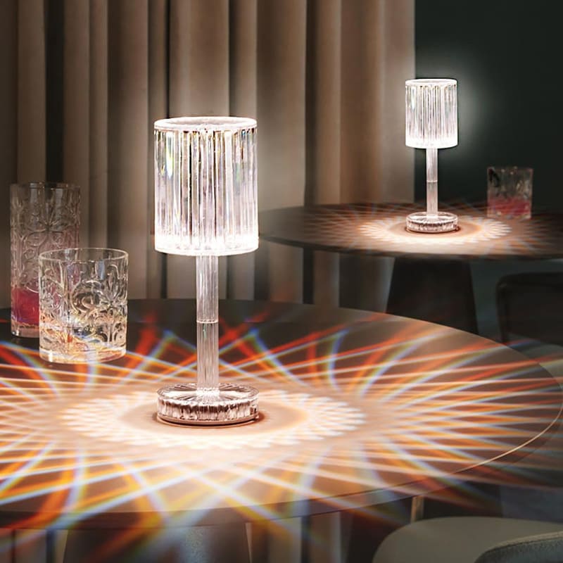 Luminária de Mesa LED Recarregável Sem Fio Cristal Casa & Coza