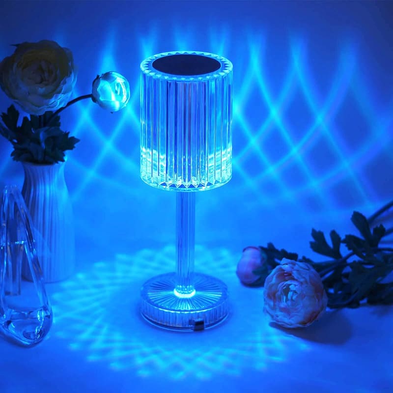 Luminária de Mesa LED Recarregável Sem Fio Cristal Casa & Coza