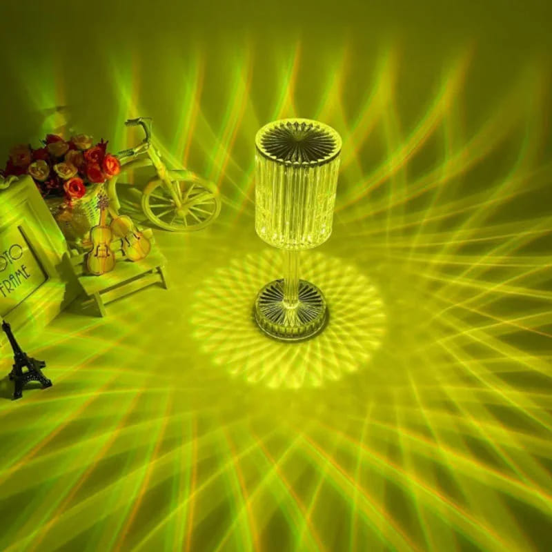Luminária de Mesa LED Recarregável Sem Fio Cristal Casa & Coza