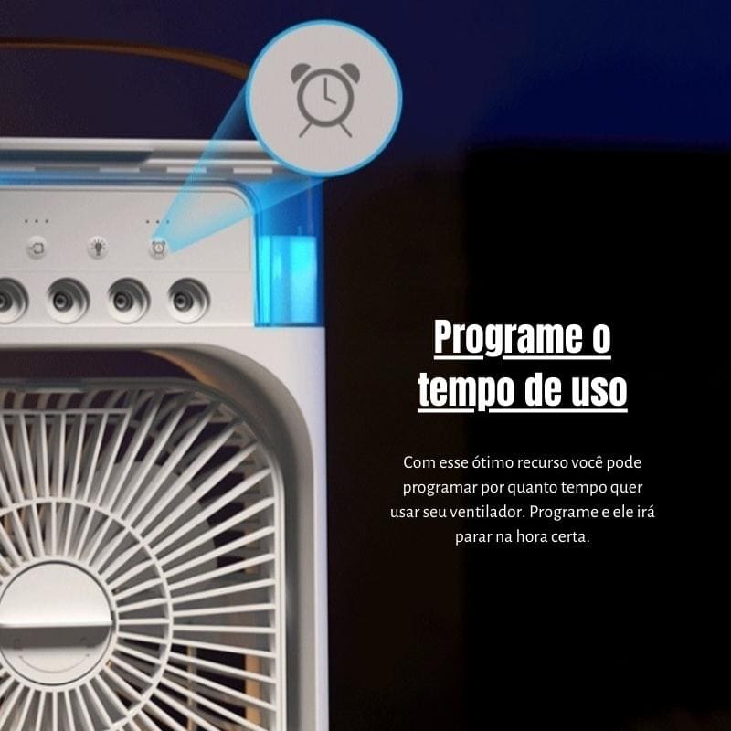 Mini Ar Condicionado Ventilador de Mesa Umidificador Casa & Coza