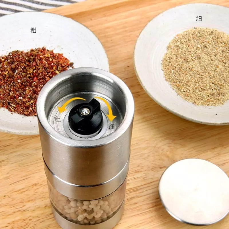 Moedor de Pimenta e Temperos Manual Inox 2 em 1 Casa & Coza