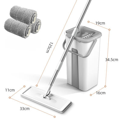 Mop de Limpeza Esfregão Mop Giratório com Balde Casa & Coza