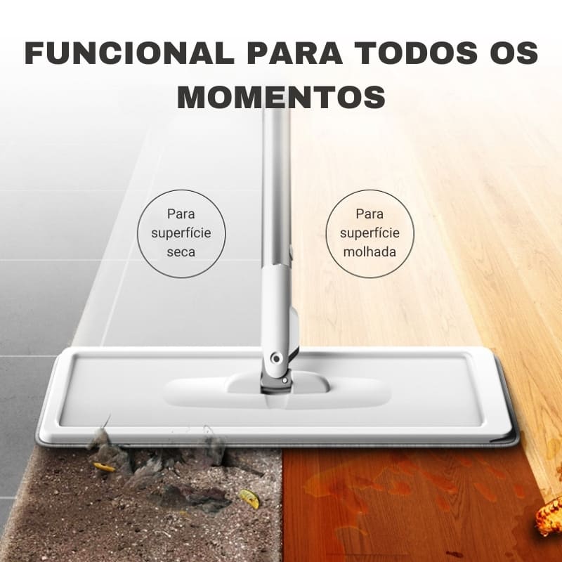 Mop de Limpeza Esfregão Mop Giratório com Balde Casa & Coza