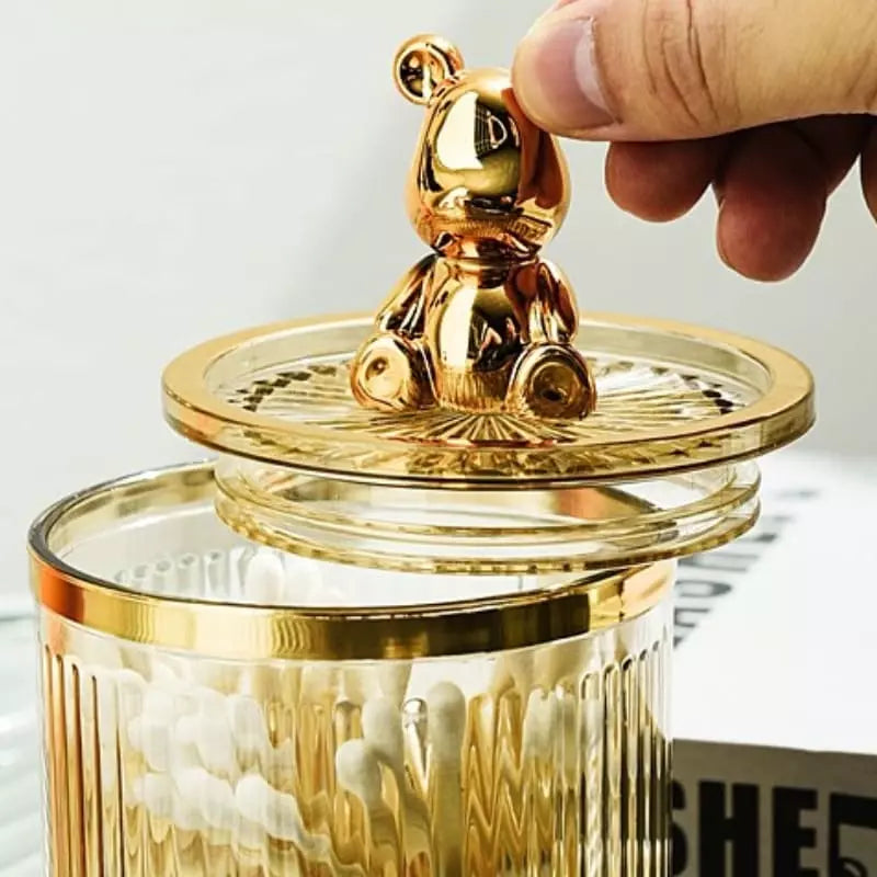 Organizador Porta Cotonete e Algodão Acrílico Casa & Coza