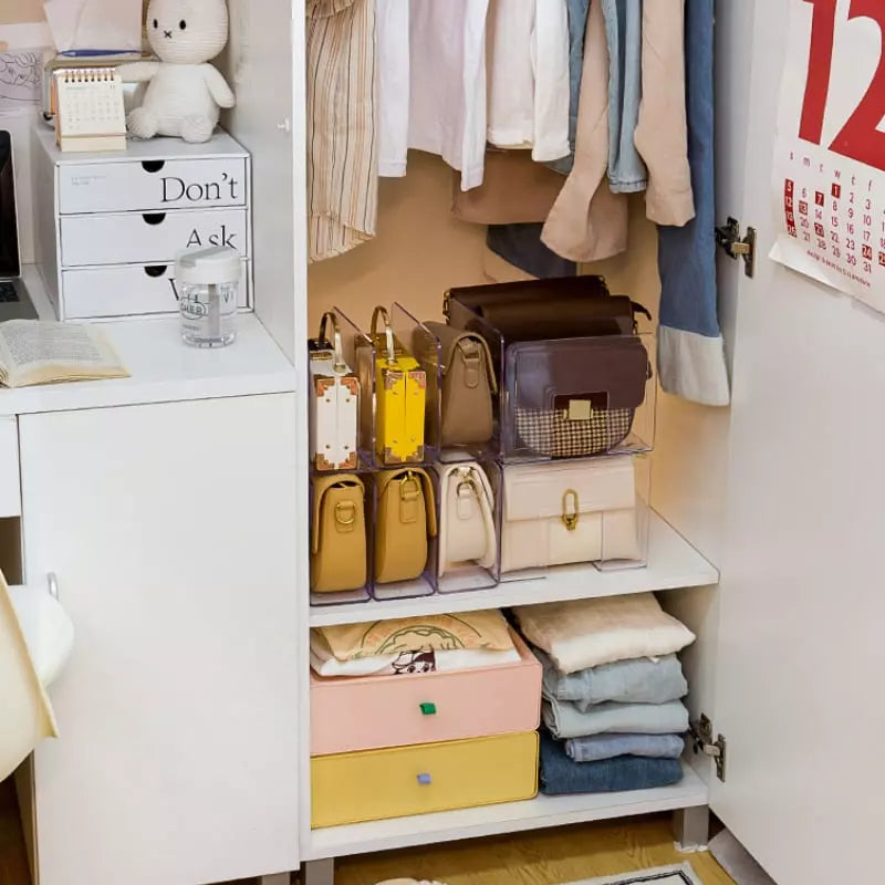 Organizador de Bolsa Acrílico com Divisória Casa & Coza