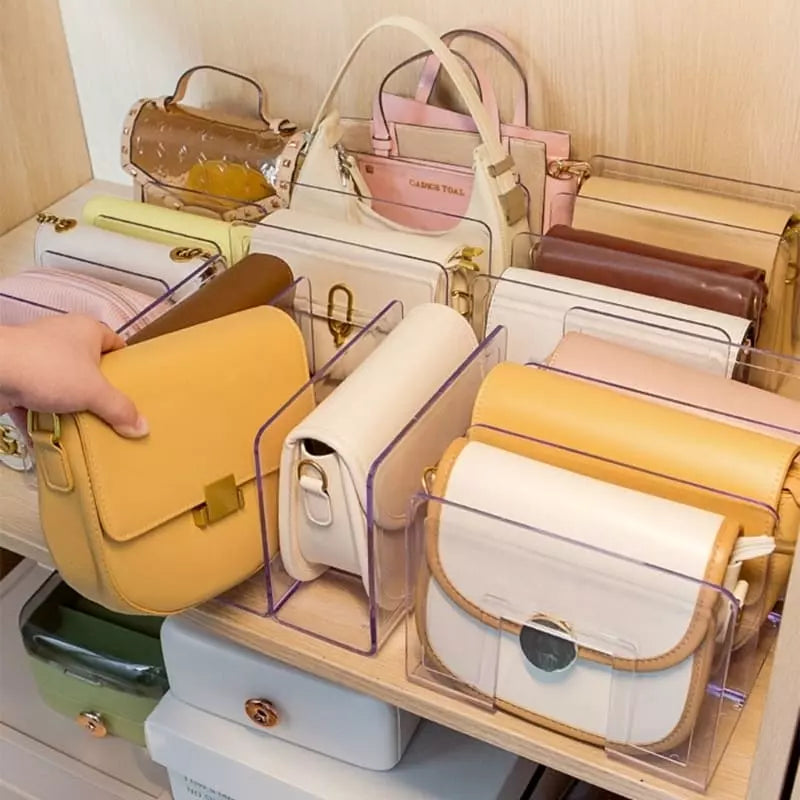Organizador de Bolsa Acrílico com Divisória Casa & Coza