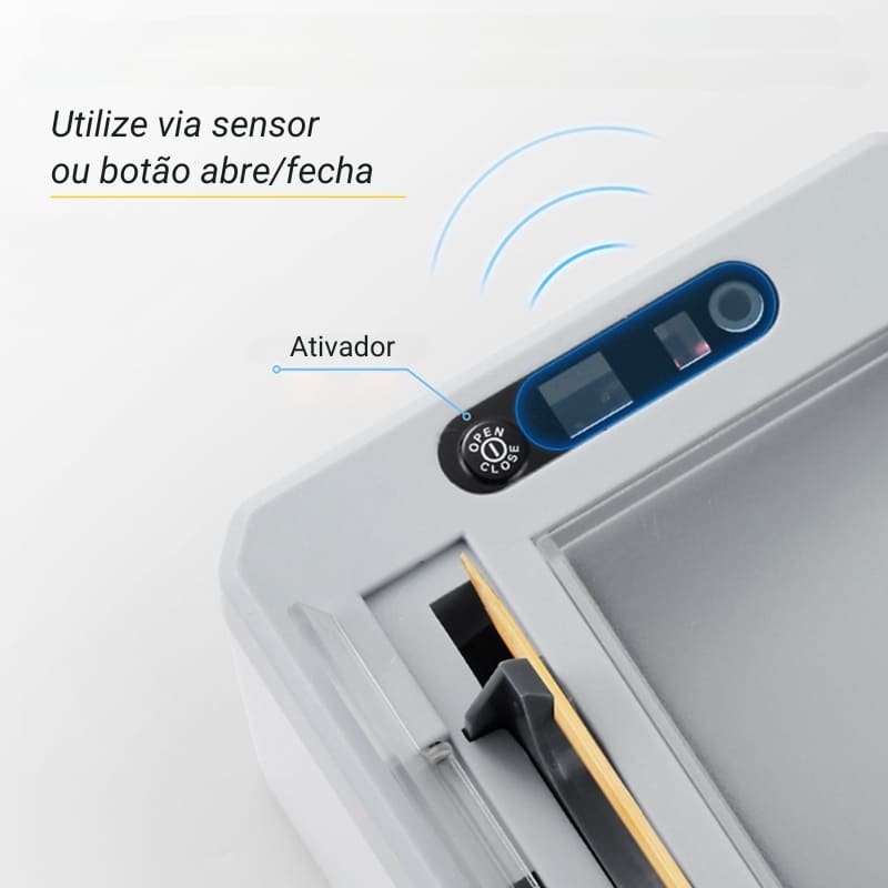 Paliteiro Automático com Sensor Porta Palito de Dentes Casa & Coza
