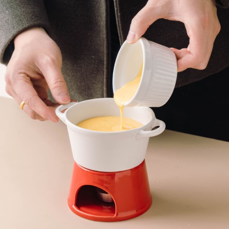 Panela de Fondue de Queijo e Chocolate Cerâmica Casa & Coza