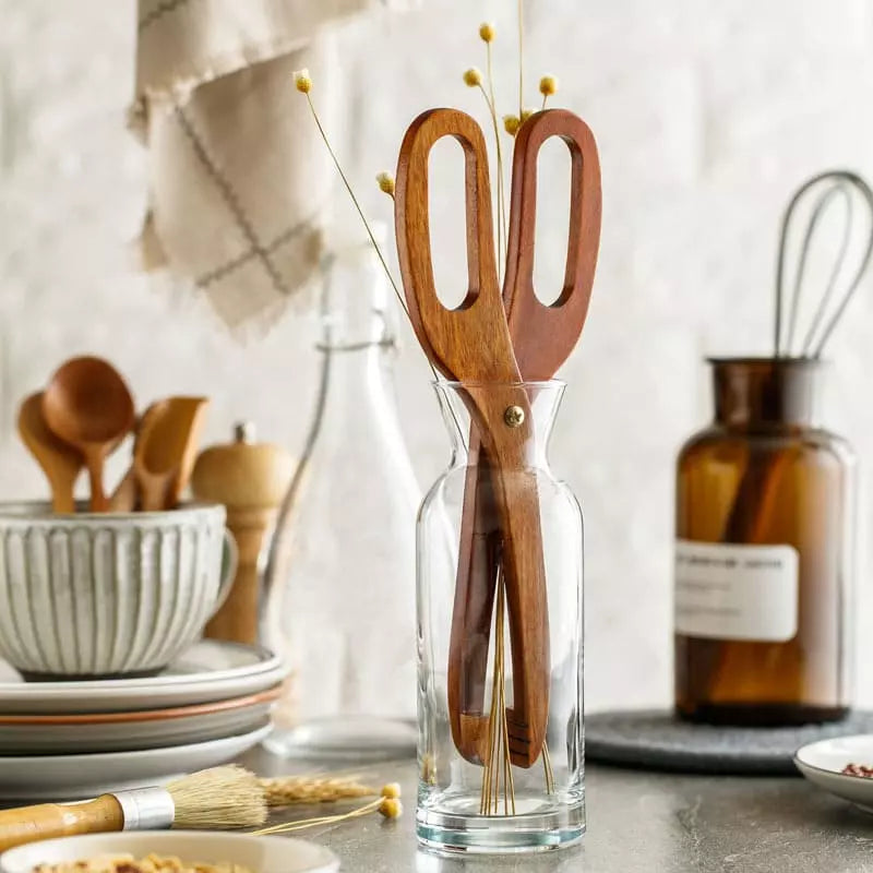 Pegador de Salada Bambu Pinça Multiuso Casa & Coza