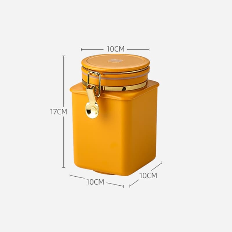 Porta Alimentos Pote com Tampa Hermético para Café Casa & Coza