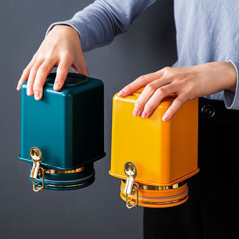 Porta Alimentos Pote com Tampa Hermético para Café Casa & Coza