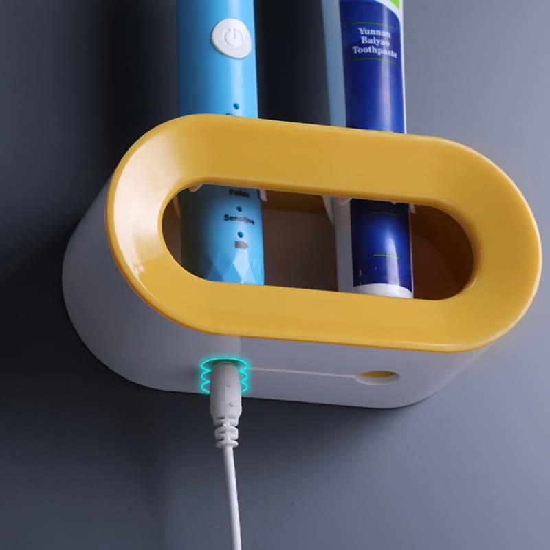 Porta Escova de Dente e Pasta Parede Organizador Casa & Coza