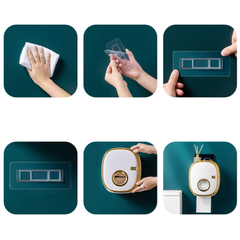 Porta Papel Higiênico de Parede Suporte Papel Higiênico Casa & Coza