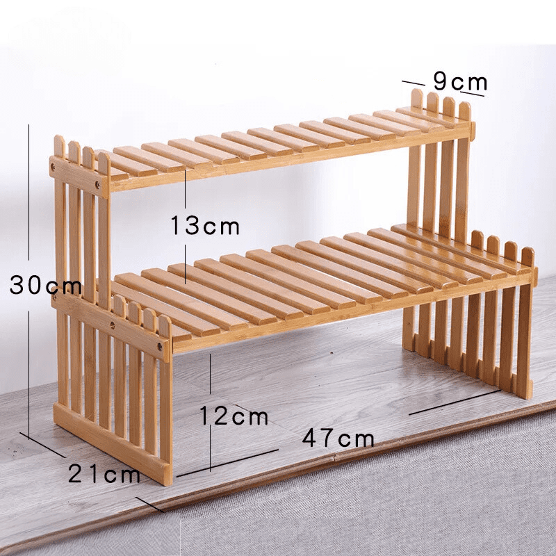 Prateleira de Madeira Suporte Para Plantas Multiuso Casa & Coza