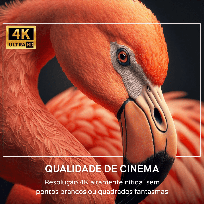 Projetor Portátil 4K 1080p Cinema em Casa Ultra HD Casa & Coza