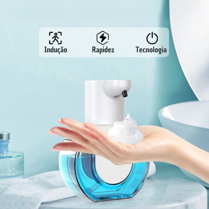 Saboneteira Dispenser Sabonete Líquido Automático Gel Espuma Casa & Coza
