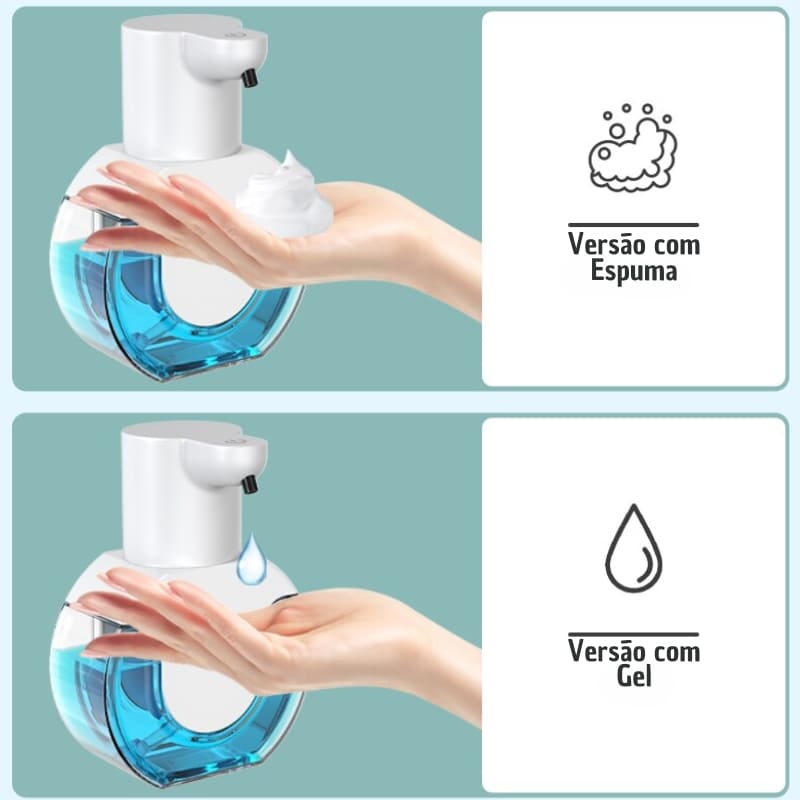 Saboneteira Dispenser Sabonete Líquido Automático Gel Espuma Casa & Coza