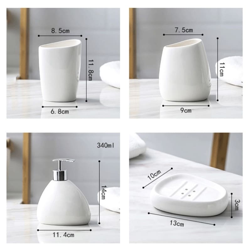 Saboneteira Kit Banheiro Lavabo Conjunto de Banheiro Casa & Coza