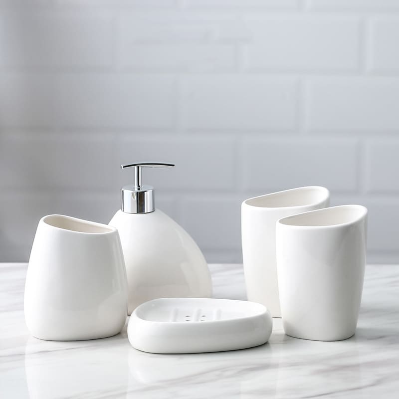 Saboneteira Kit Banheiro Lavabo Conjunto de Banheiro Casa & Coza