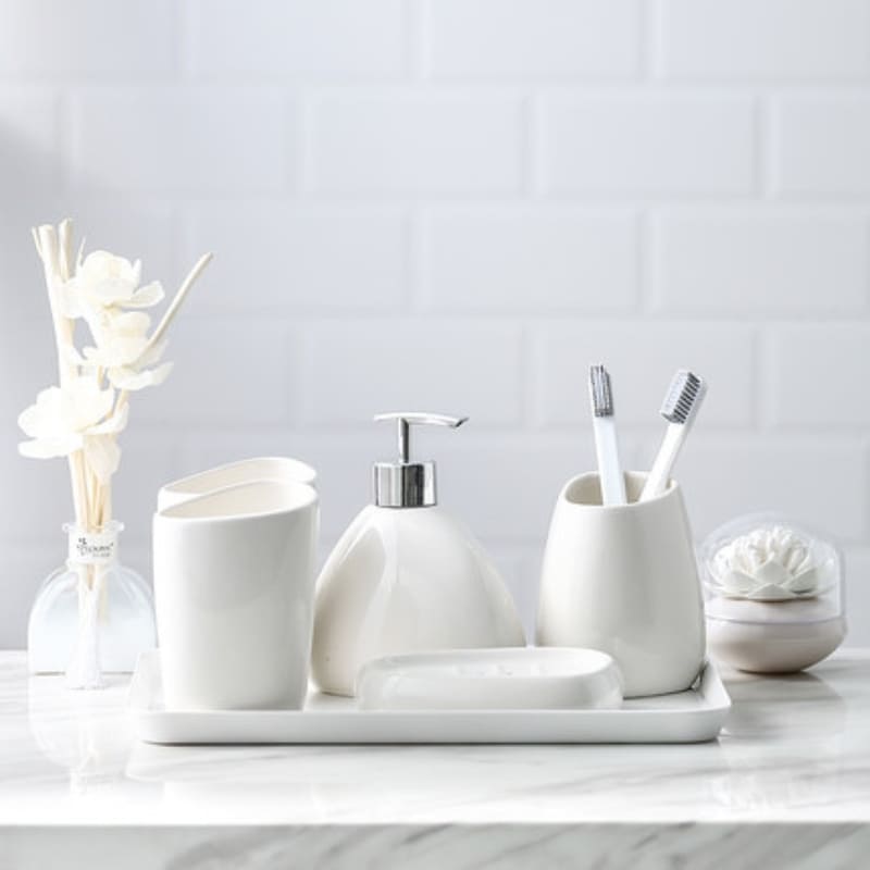Saboneteira Kit Banheiro Lavabo Conjunto de Banheiro Casa & Coza