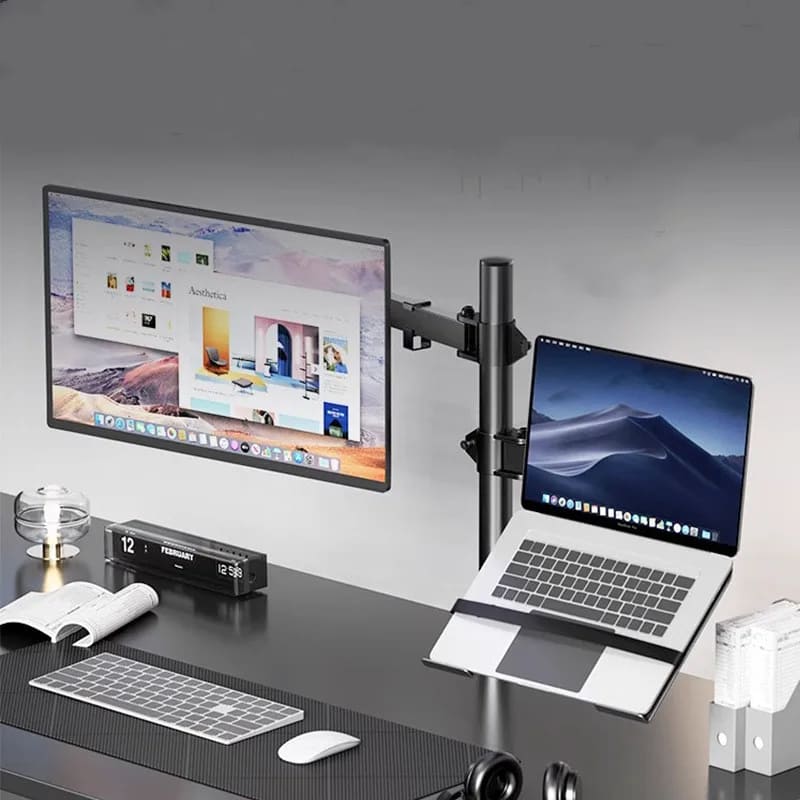Suporte Monitor e Notebook Articulado para Mesa Casa & Coza