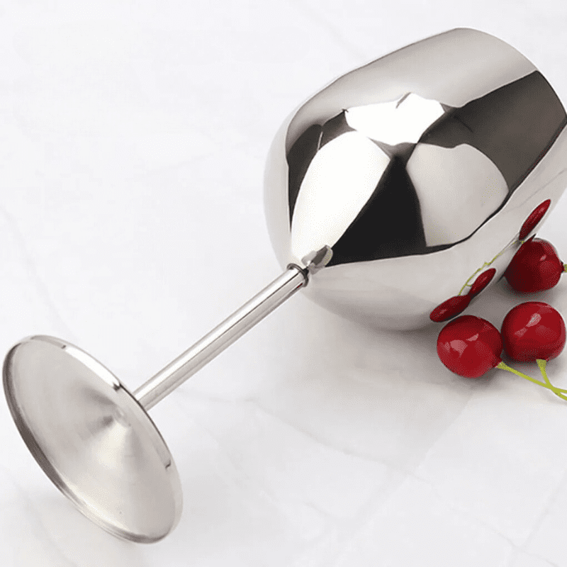 Taça de Vinho Colorida Inox Inquebrável Bar em Casa Casa & Coza