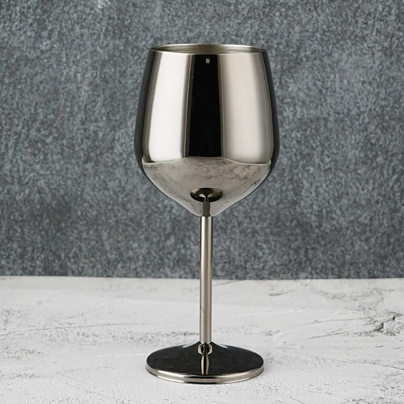 Taça de Vinho Colorida Inox Inquebrável Bar em Casa Casa & Coza