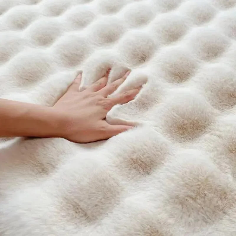 Tapete Para Sala Peludo Quarto Pelúcia Antiderrapante Casa & Coza