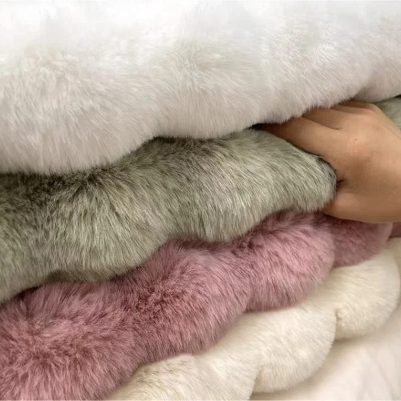 Tapete Para Sala Peludo Quarto Pelúcia Antiderrapante Casa & Coza