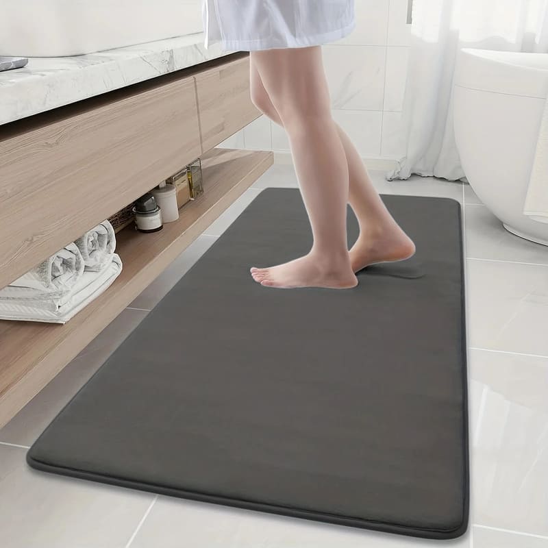 Tapete para Banheiro Antiderrapante Absorvente Veludo Casa & Coza